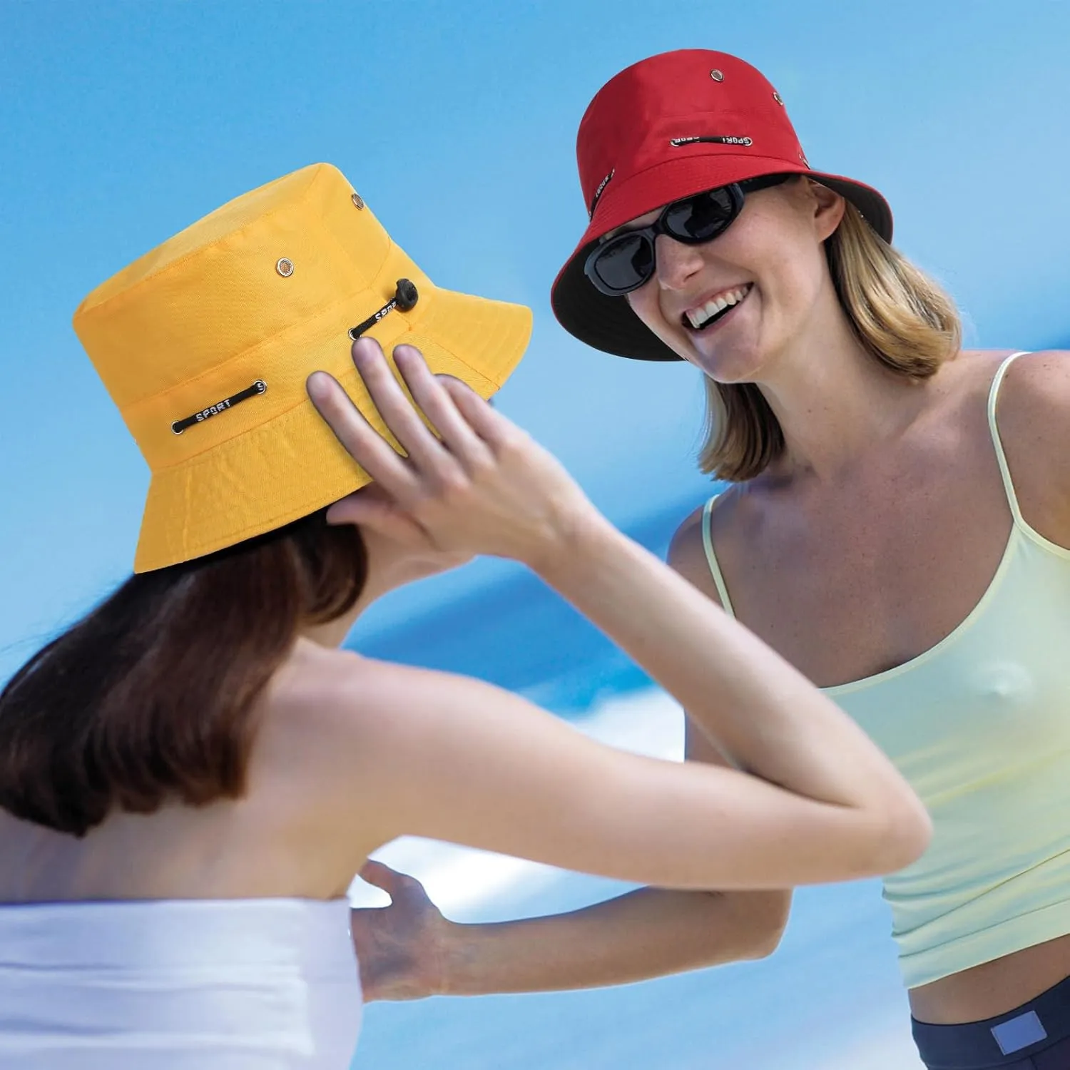 24 Pcs Bucket Hat Bulk for Women Men Adjustable Beach Boonie Sun Hat Summer Outdoor Packable Cap for Hiking Camping
