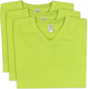 Access Men's V Neck T Shirts, Comfortable, and Stylish Heavyweight Short Sleeve Cotton V Neck T Shirts for Men, 3-Pack