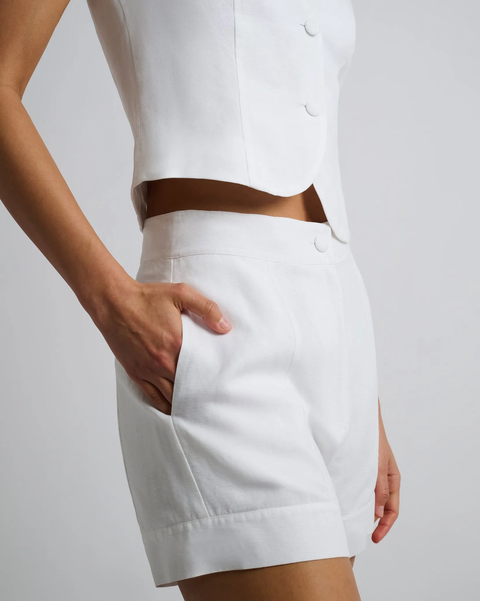 Air Linen Trouser Short