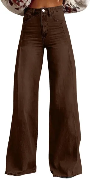 Baggy Jeans for Women 2025 Trendy Wide Leg Boyfriend Pants Y2k Streetwear Hippie Clothes Denim Outfit Western Wear
