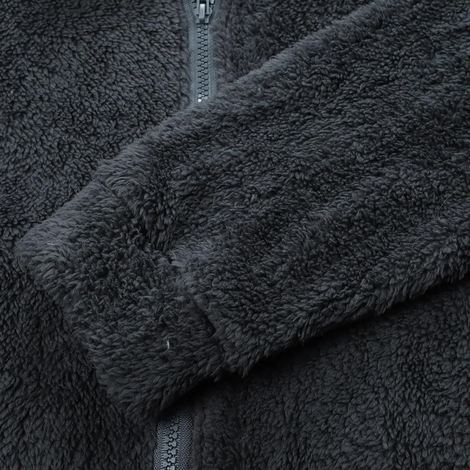 BIFUTON Winter Jackets for Men, Men's Winter Jacket Full Zip Sherpa Lined Jackets Soft Warm Stand Collar Trucker Fleece Coats