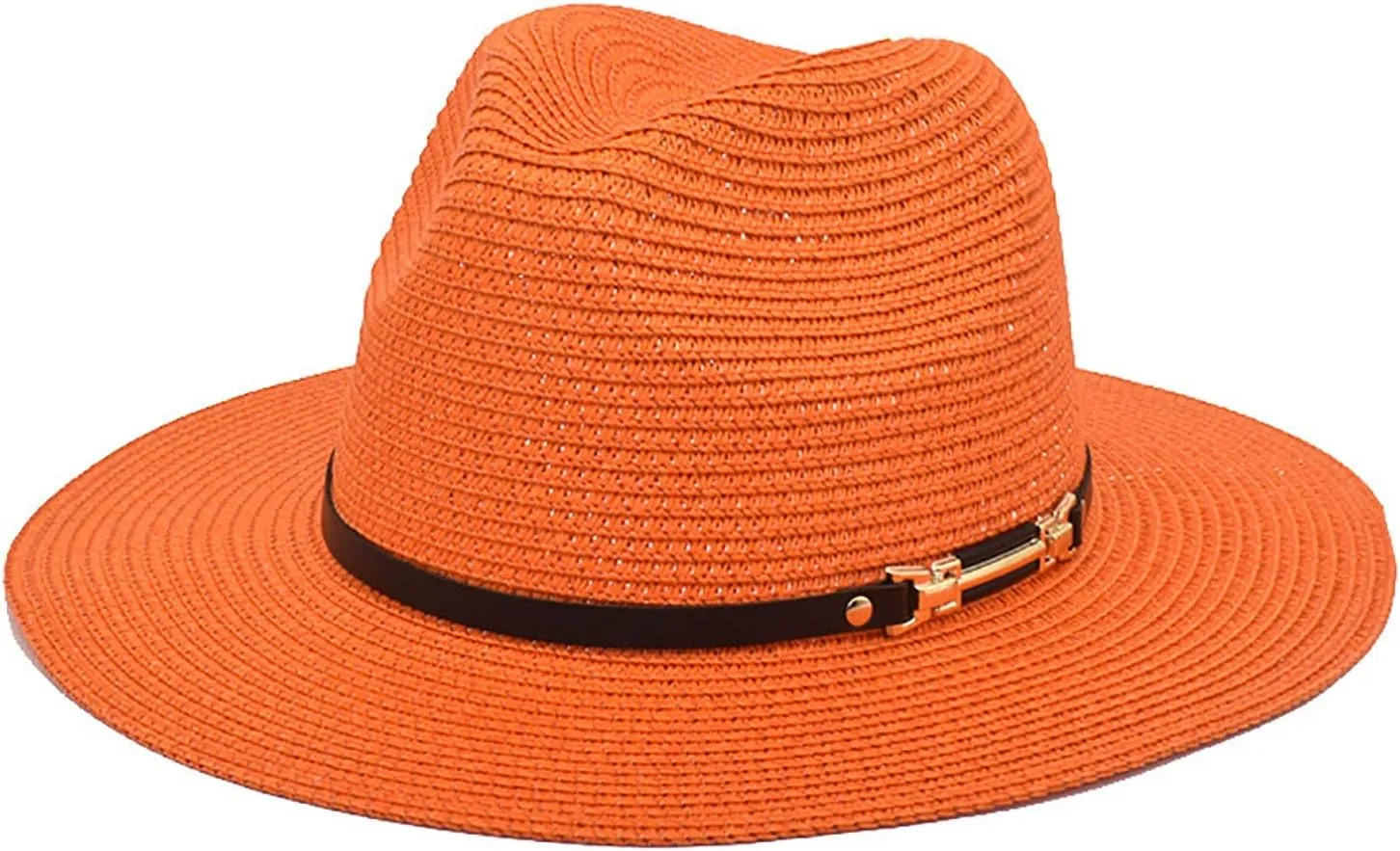 Big Brim Straw Hat Panama Jazz Hat Fedora Ladies Beach Travel Sun Hat Fisherman Black Bucket Hats for Women