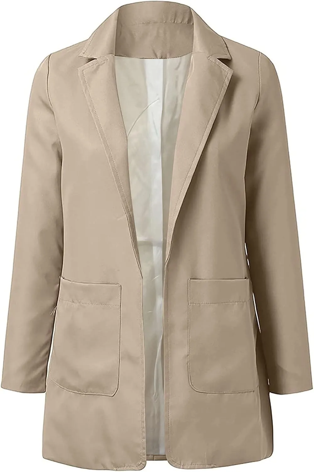 Blazer Jackets for Women Long Sleeve Open Front Business Casual Outfits Work Suit Jackets with Pockets S-XXXXXL