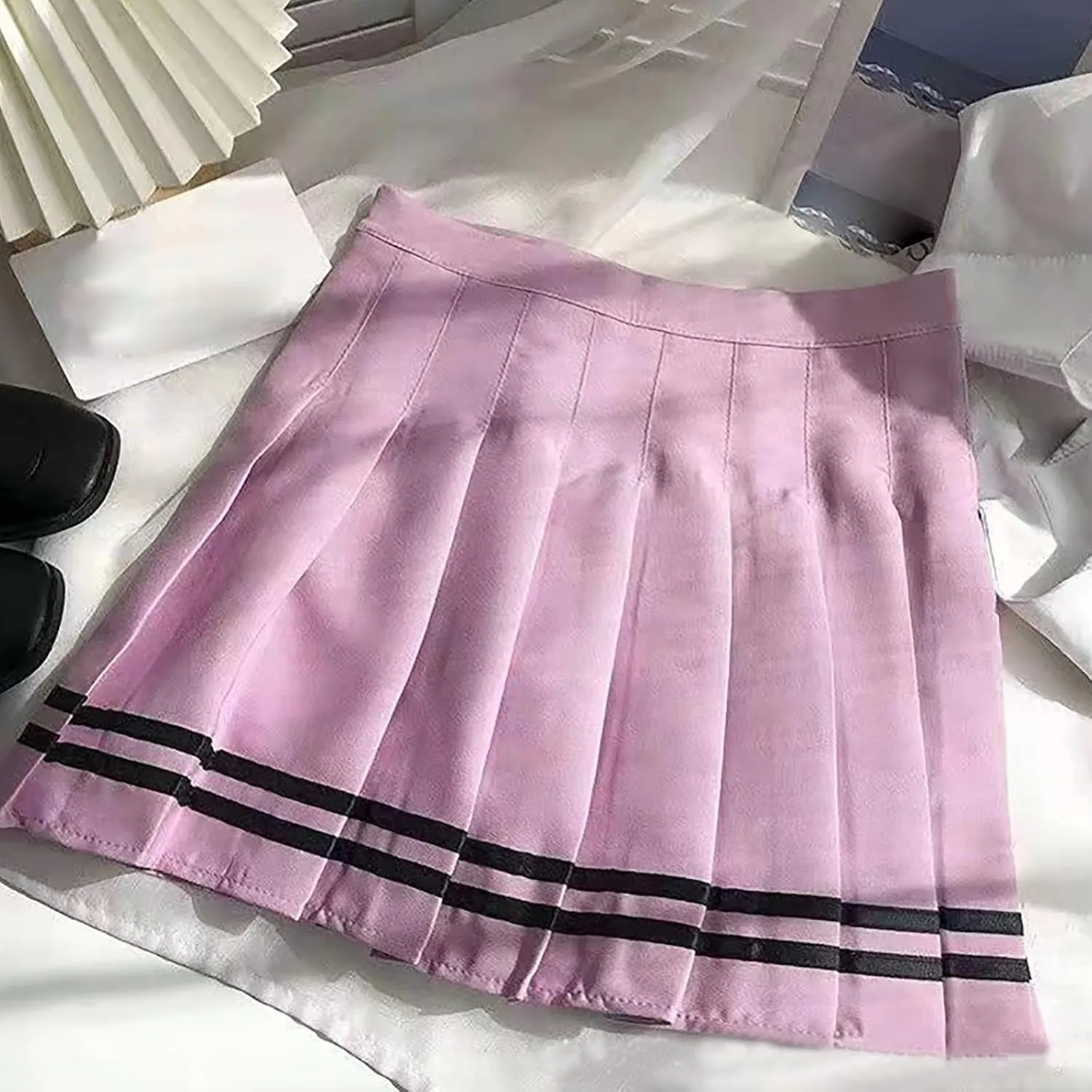Casual Skirts for Women High Waist Trendy Pleated Y2K A-Line Uniform Cheer Mini Skirts for Girls Summer Streetwear
