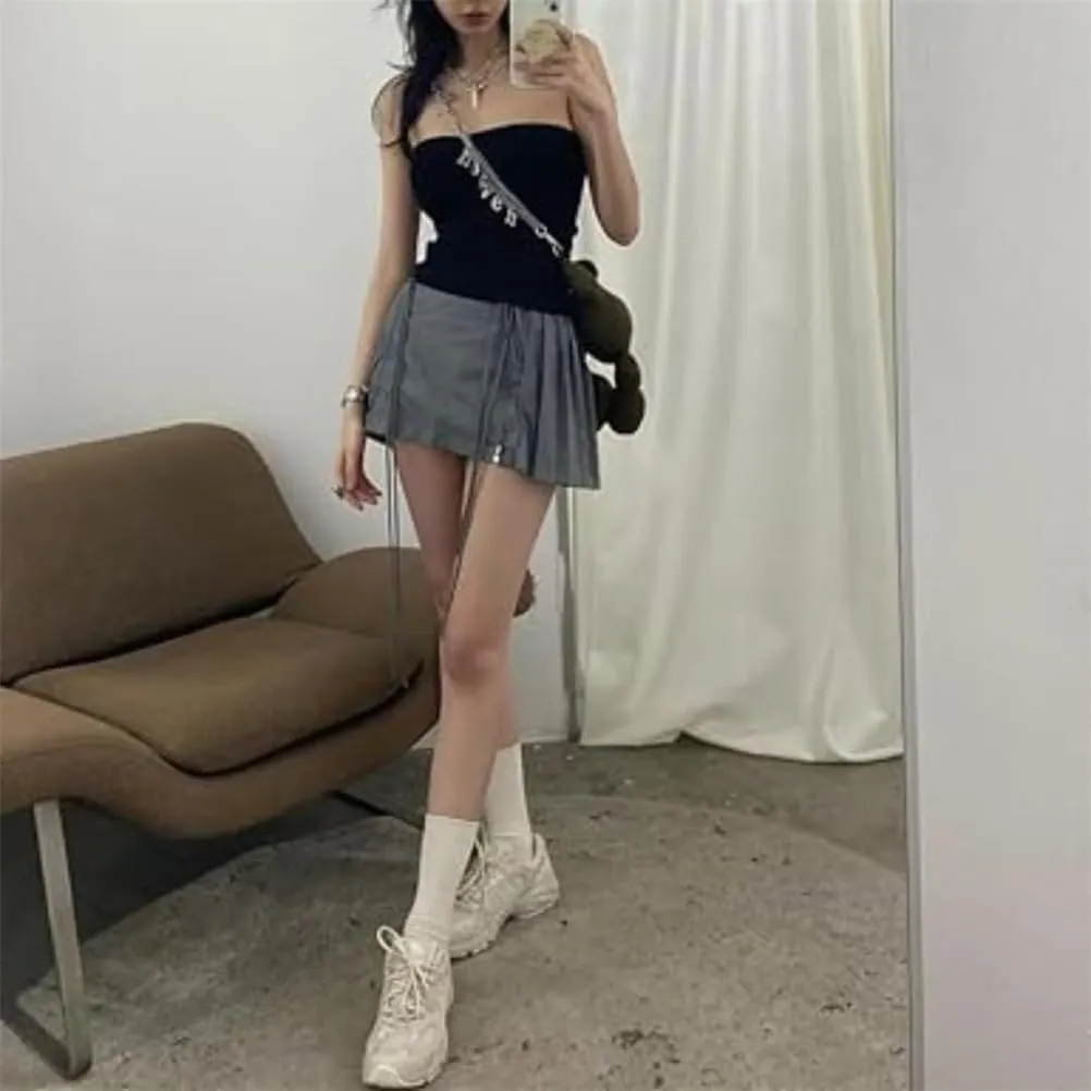 College Style Y2k Pleated Skirt Low Rise Mini Skirts Pleated Mini Skirts Cute Summer Clothes Skirts for Women