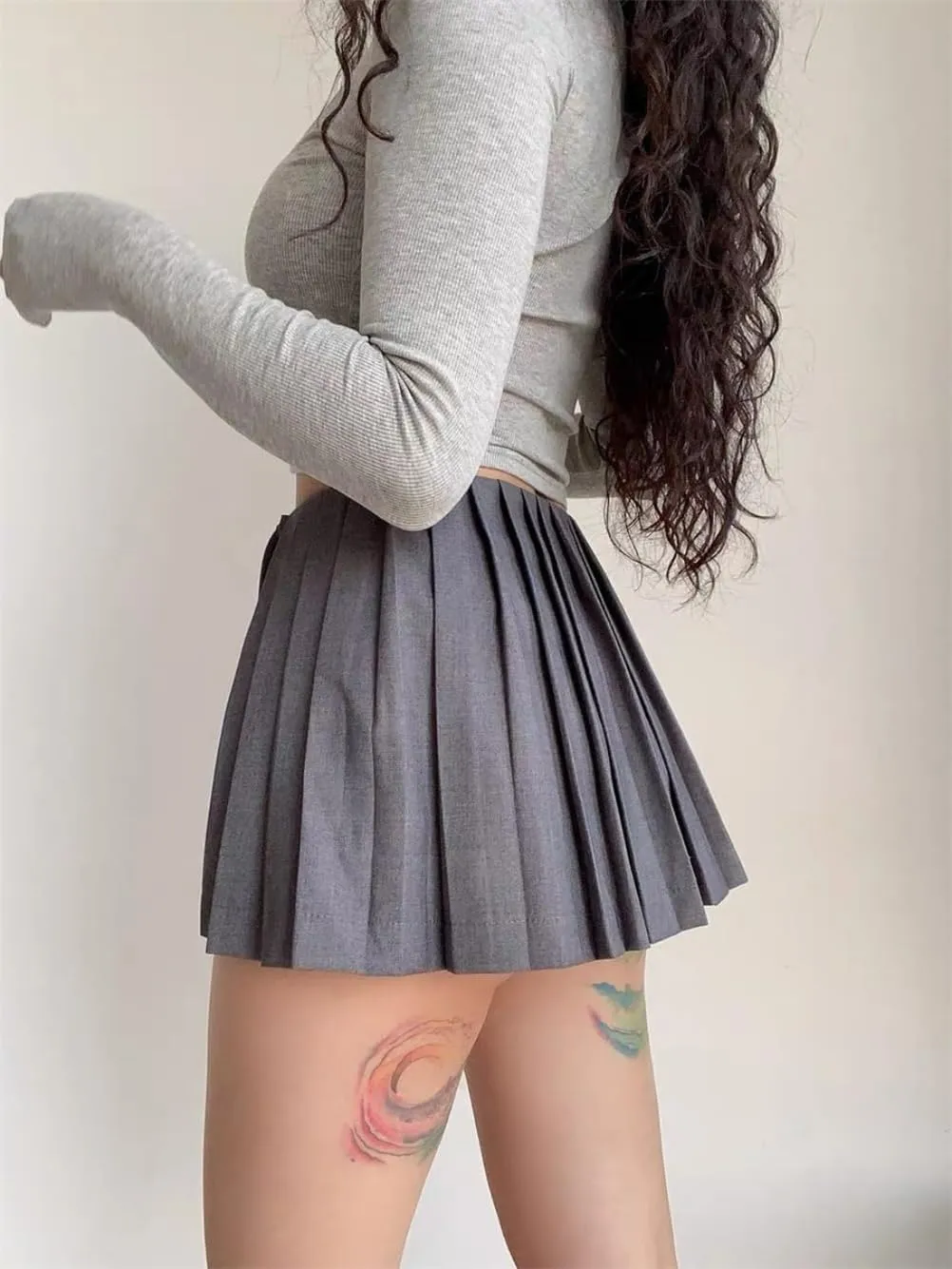 College Style Y2k Pleated Skirt Low Rise Mini Skirts Pleated Mini Skirts Cute Summer Clothes Skirts for Women