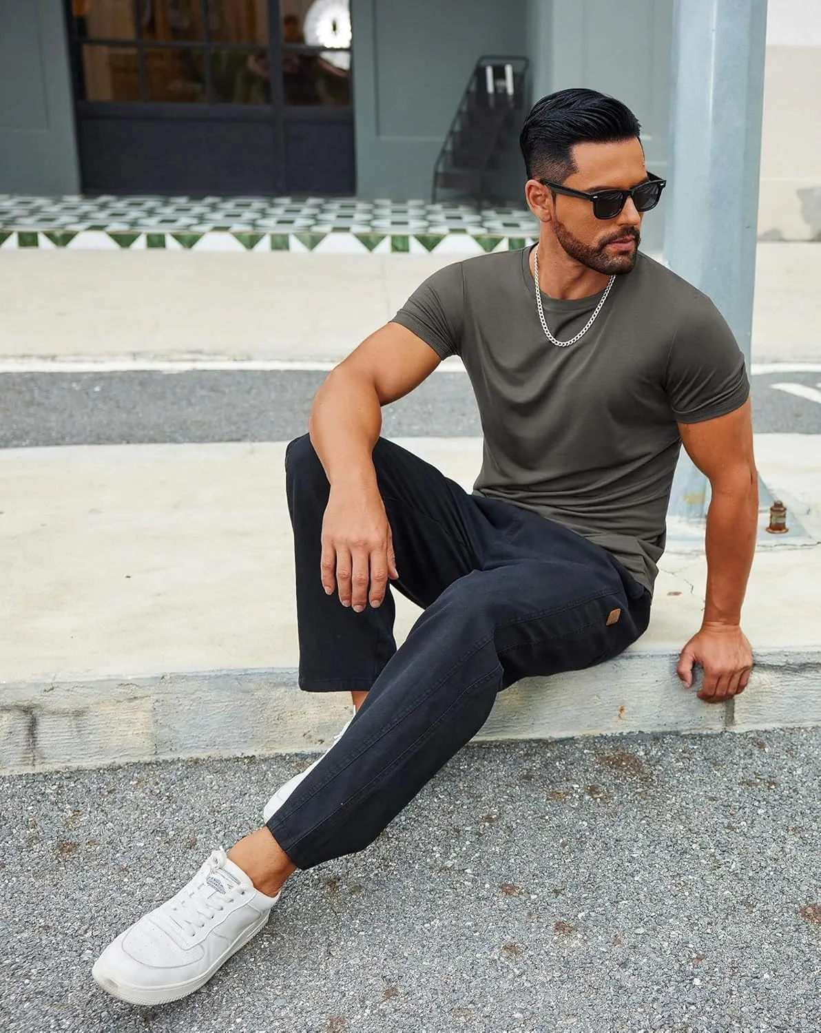 COOFANDY Men's T Shirt Short Sleeve Crew Neck T-Shirts Casual Summer Classic Basic Tees