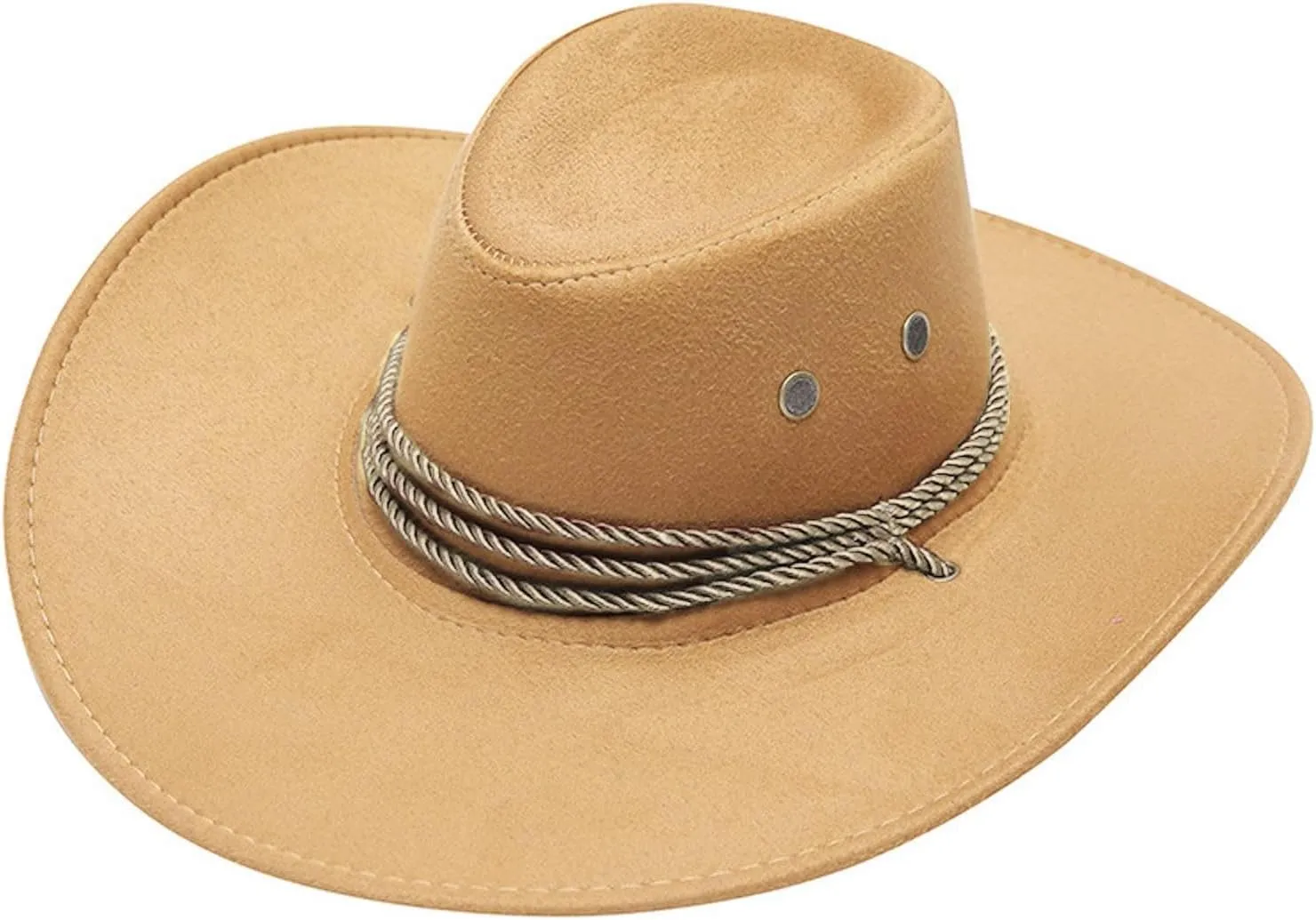 Cowboy Hat for Women and Men with Shapeable Wide Brim Cattleman Western Hats for Cowboys and Cow Girls Accessory