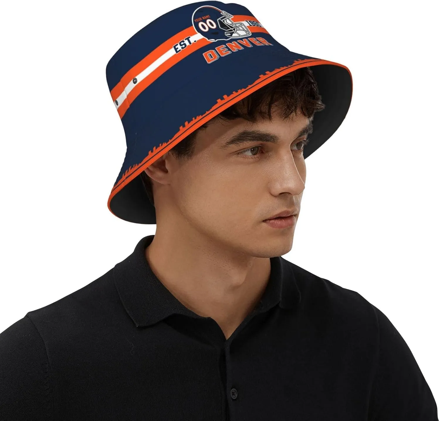 Custom Bucket Hat,Football Bucket Hat,Personalized Custom Fishing Hats,Sun Hat,Fisherman Hat,Beach Caps Gifts for Men Women