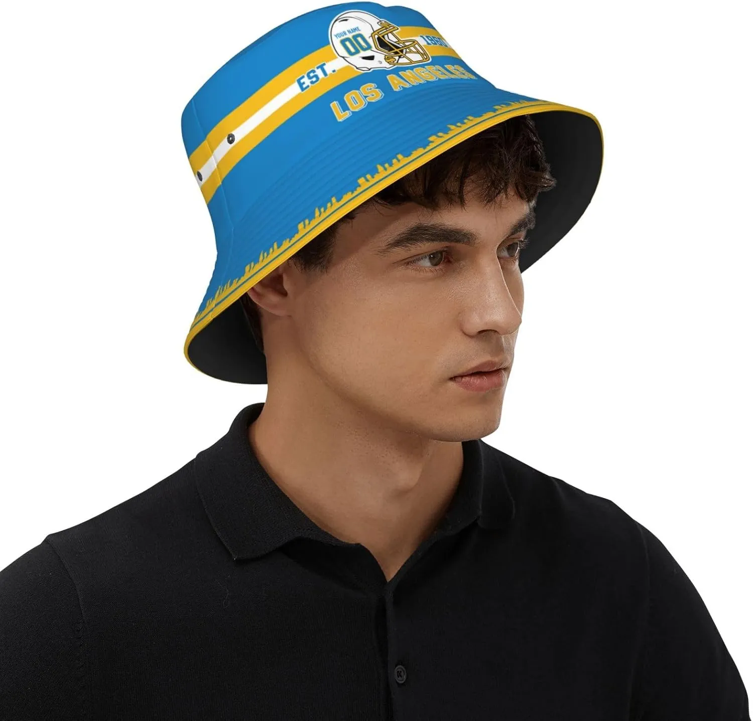 Custom Bucket Hat,Football Bucket Hat,Personalized Custom Fishing Hats,Sun Hat,Fisherman Hat,Beach Caps Gifts for Men Women