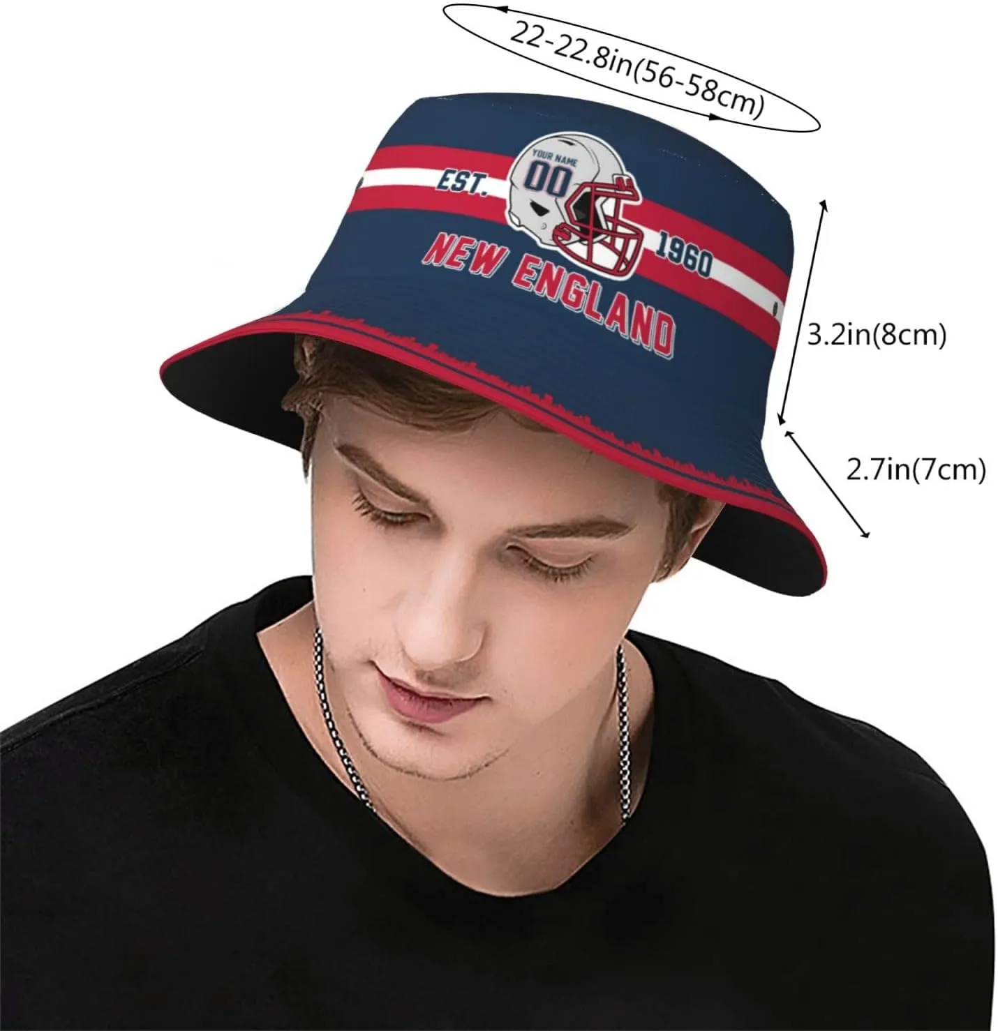 Custom Bucket Hat,Football Bucket Hat,Personalized Custom Fishing Hats,Sun Hat,Fisherman Hat,Beach Caps Gifts for Men Women