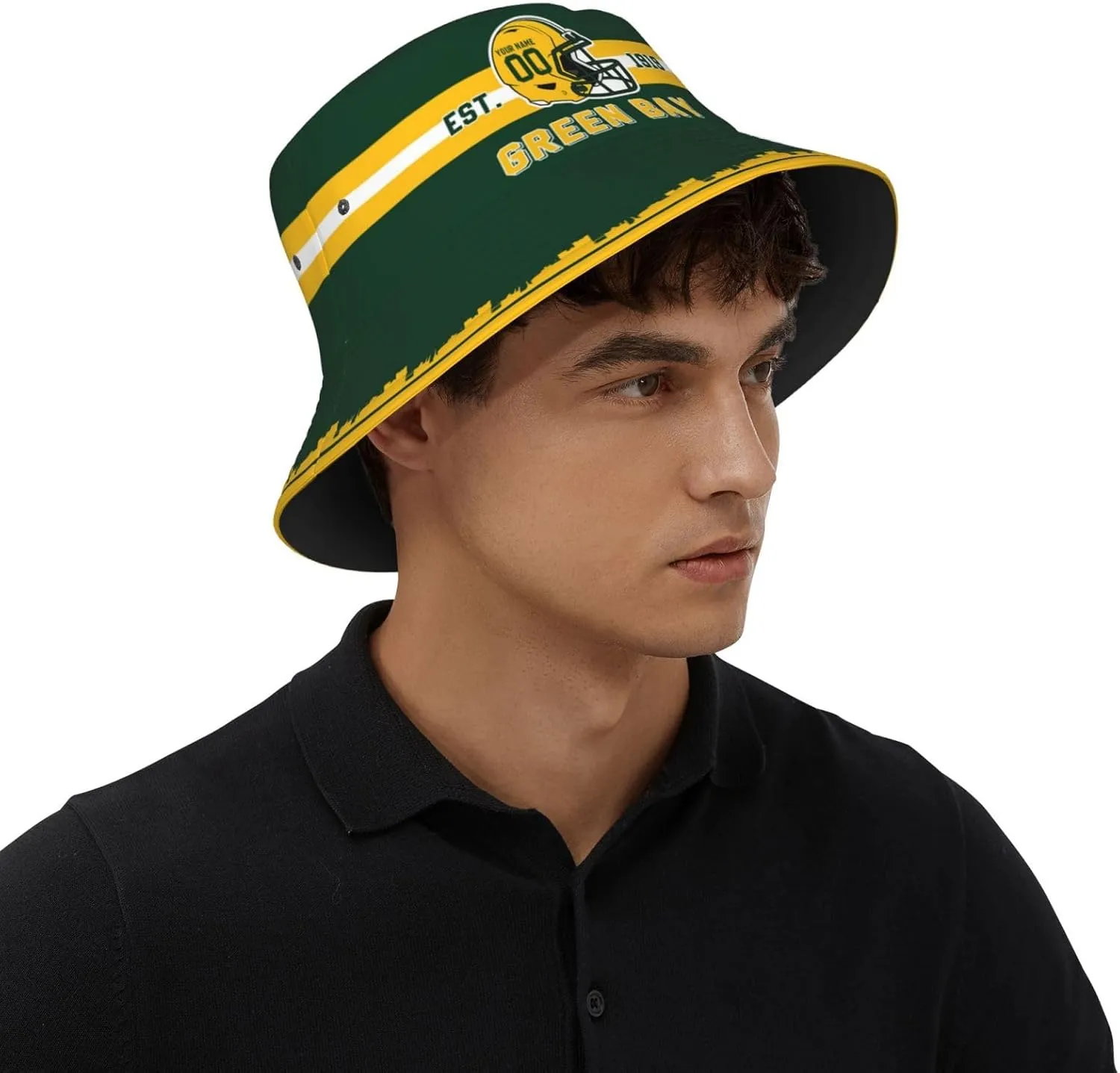 Custom Bucket Hat,Football Bucket Hat,Personalized Custom Fishing Hats,Sun Hat,Fisherman Hat,Beach Caps Gifts for Men Women