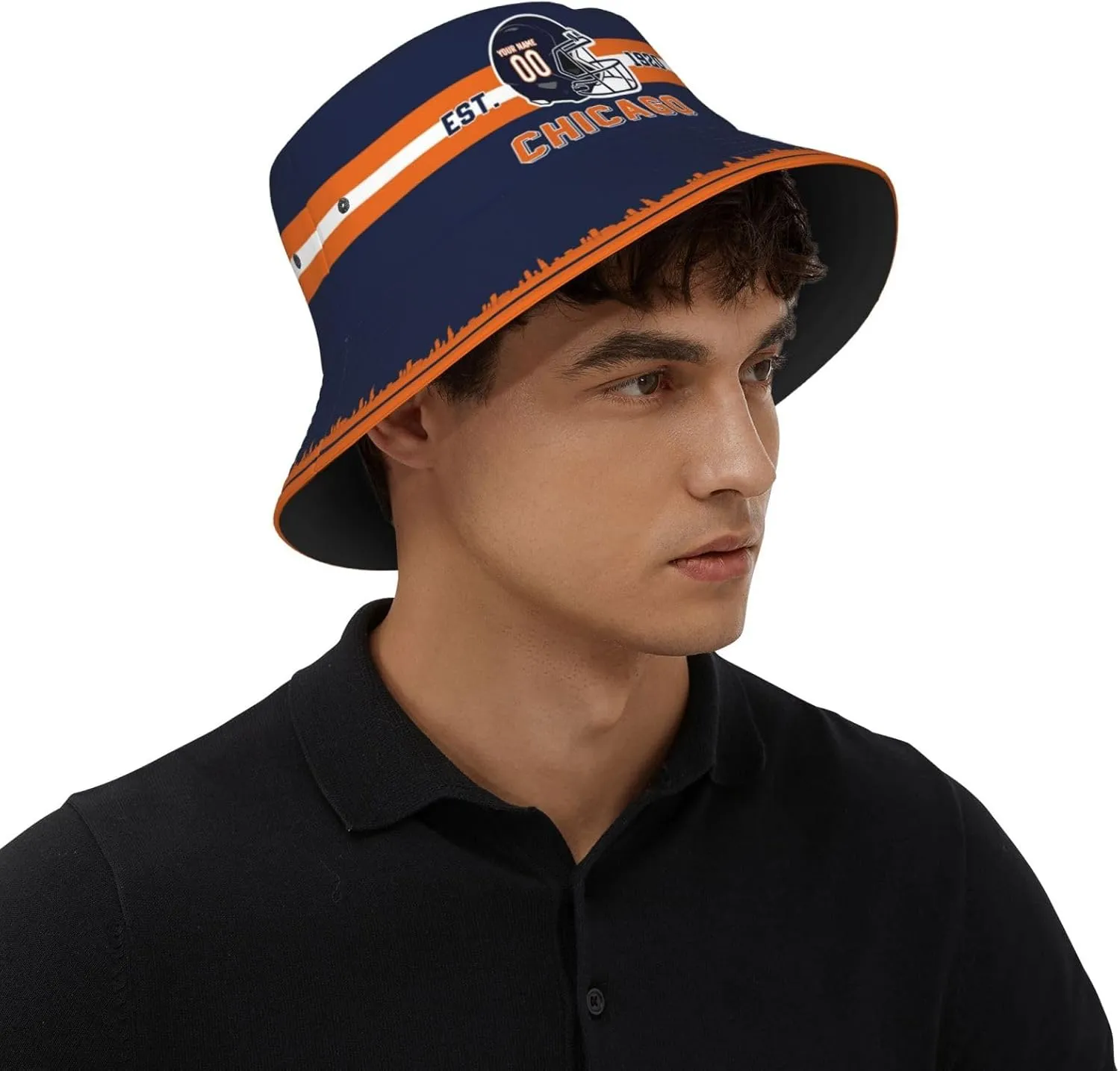 Custom Bucket Hat,Football Bucket Hat,Personalized Custom Fishing Hats,Sun Hat,Fisherman Hat,Beach Caps Gifts for Men Women