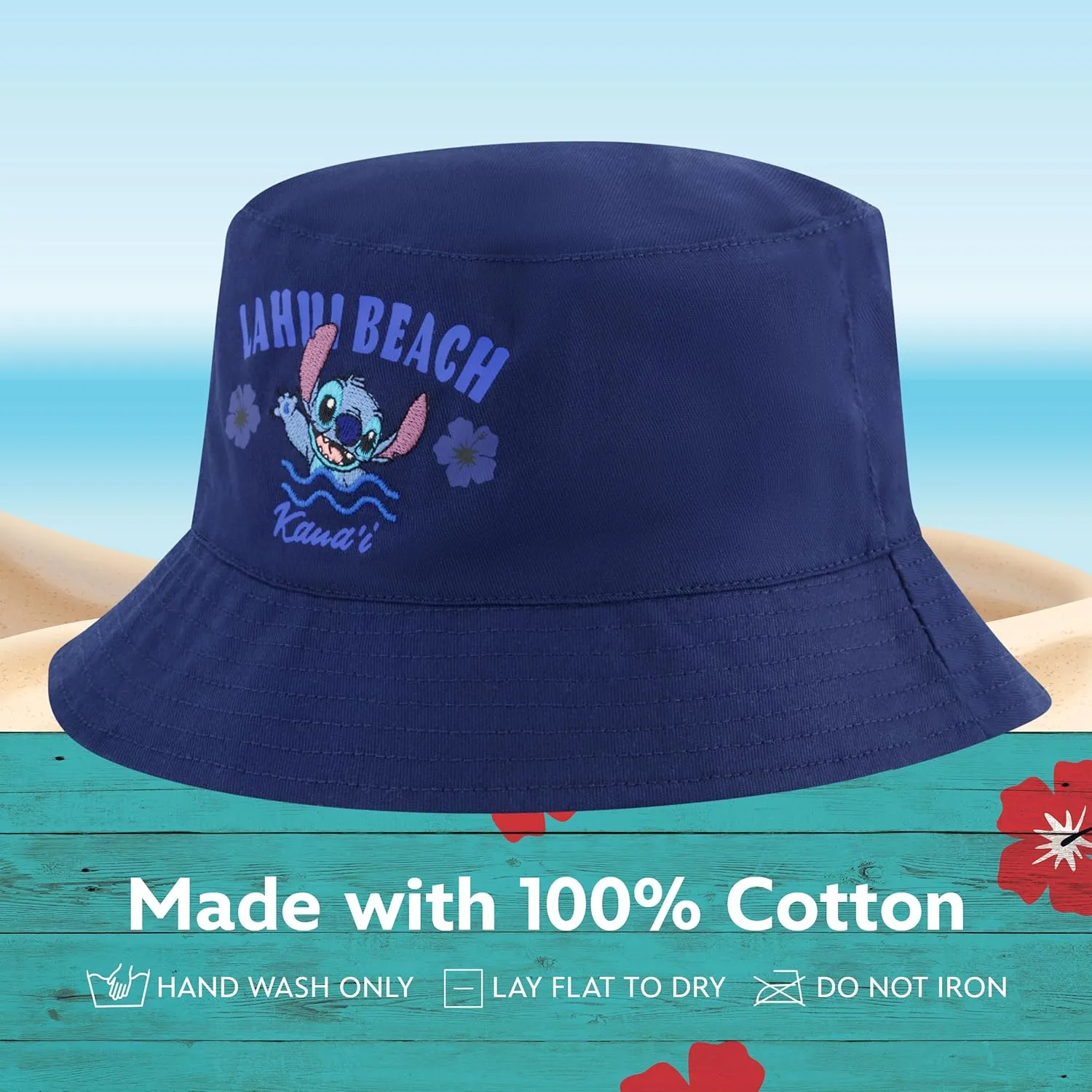 Disney Stitch Dad Hat, Adult Cotton Baseball Cap with Curved Brim