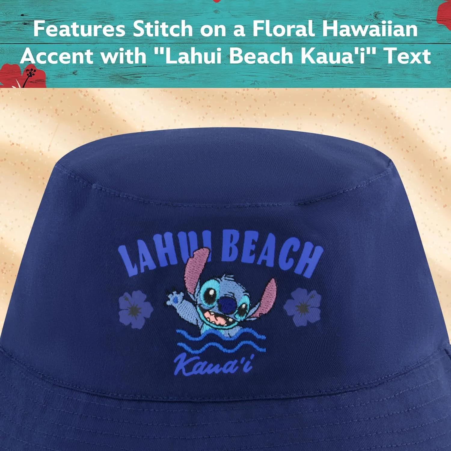Disney Stitch Dad Hat, Adult Cotton Baseball Cap with Curved Brim
