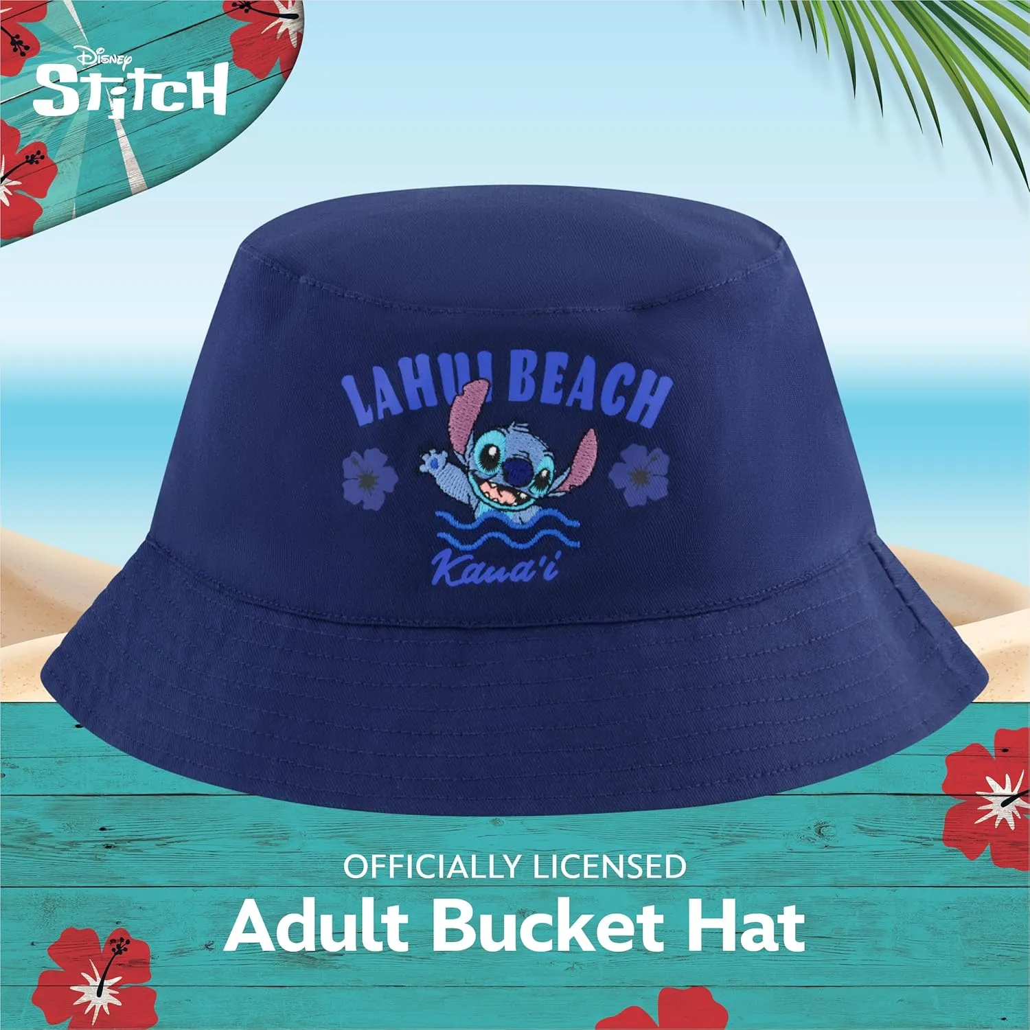 Disney Stitch Dad Hat, Adult Cotton Baseball Cap with Curved Brim