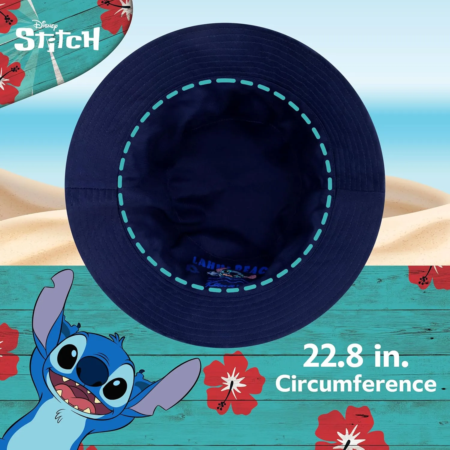 Disney Stitch Dad Hat, Adult Cotton Baseball Cap with Curved Brim