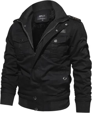 DuDubaby Men Casual Winter Warm Top Blouse Thickening Coat Outwear Top Blouse Jacket