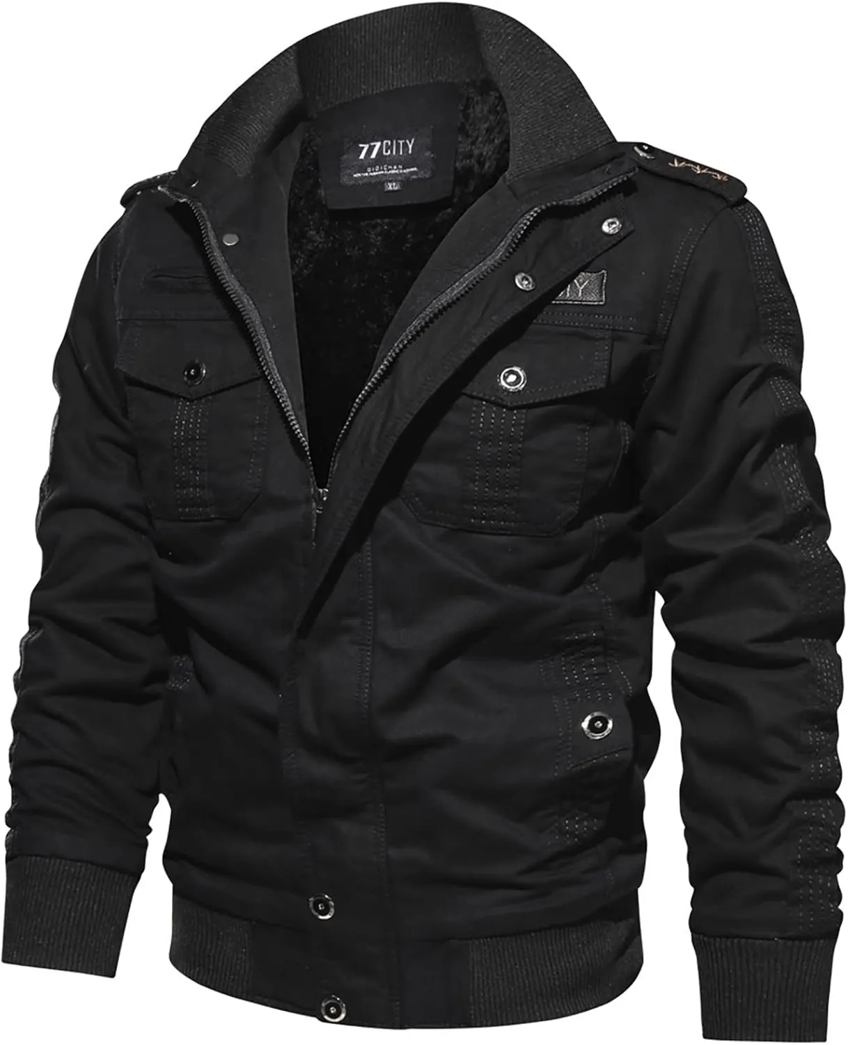 DuDubaby Men Casual Winter Warm Top Blouse Thickening Coat Outwear Top Blouse Jacket