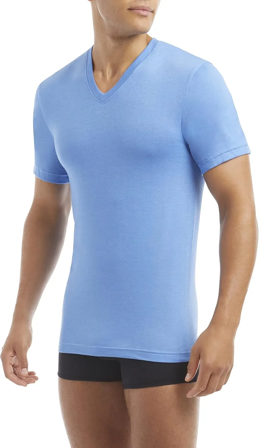 Evolve Men's Performance Cotton 3 Pack V-Neck T-Shirt