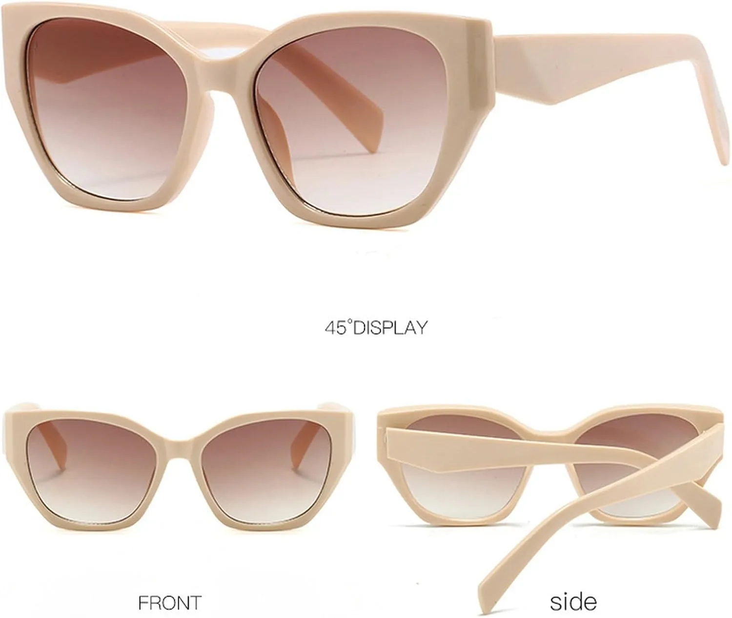 Fashion Cat Eye Sunglasses Women Luxury Vintage Square Sun Glasses For Ladies Shades Retro Eyewear UV400