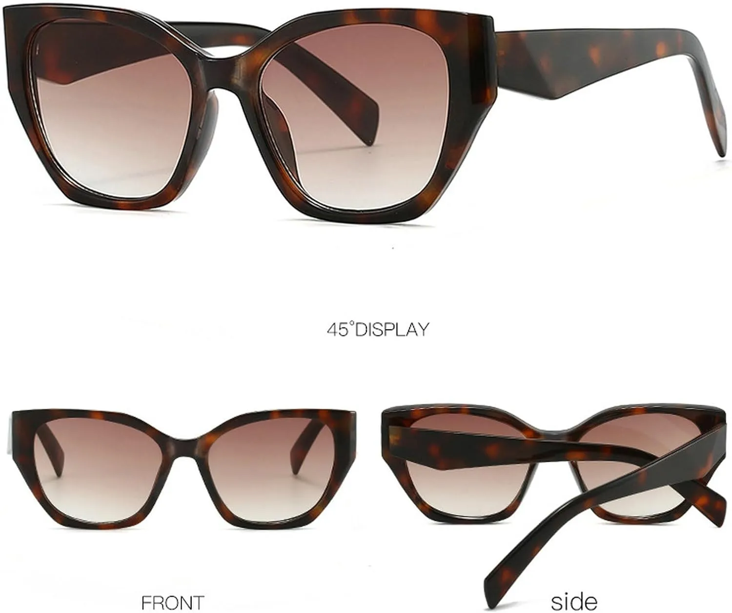 Fashion Cat Eye Sunglasses Women Luxury Vintage Square Sun Glasses For Ladies Shades Retro Eyewear UV400