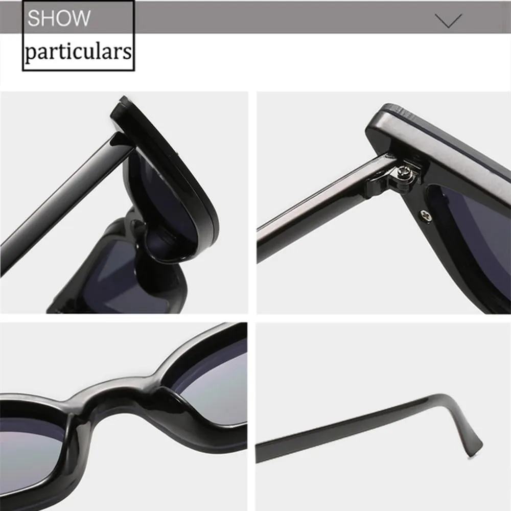 Fashion Cat Eye Sunglasses Women One Piece Sun Glasses Female Vintage Punk Eyeglasses UV400