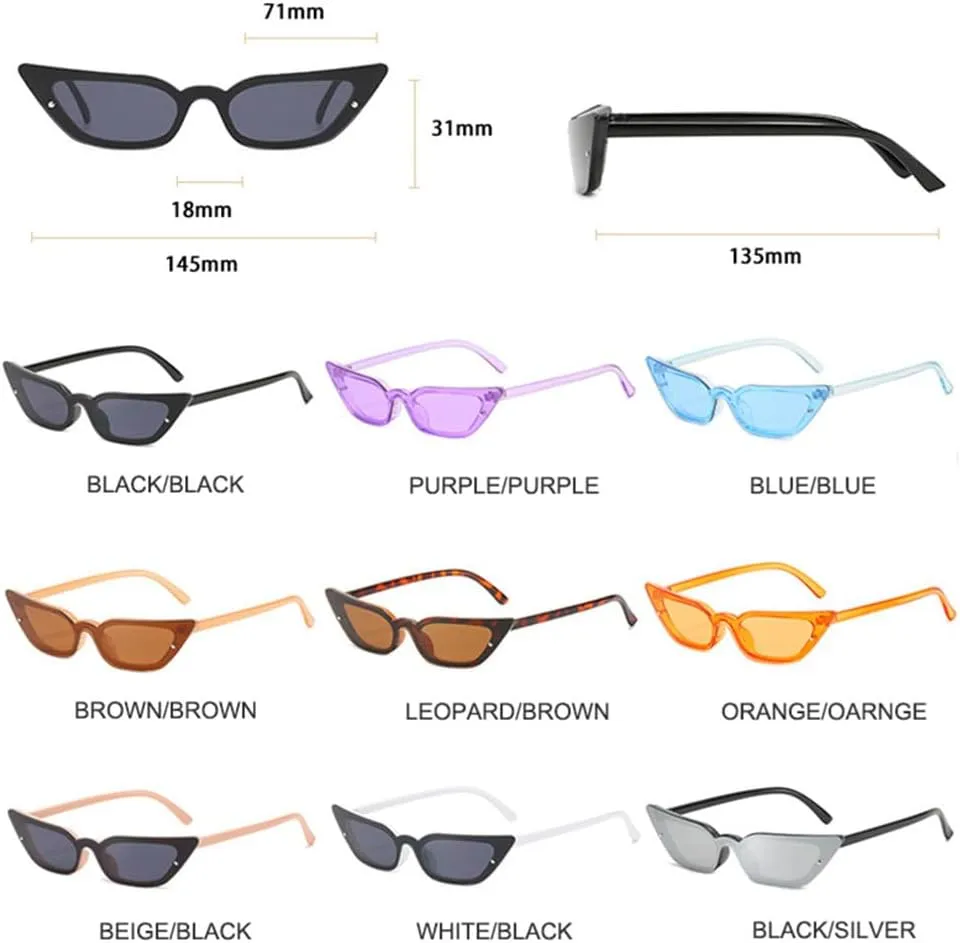 Fashion Cat Eye Sunglasses Women One Piece Sun Glasses Female Vintage Punk Eyeglasses UV400