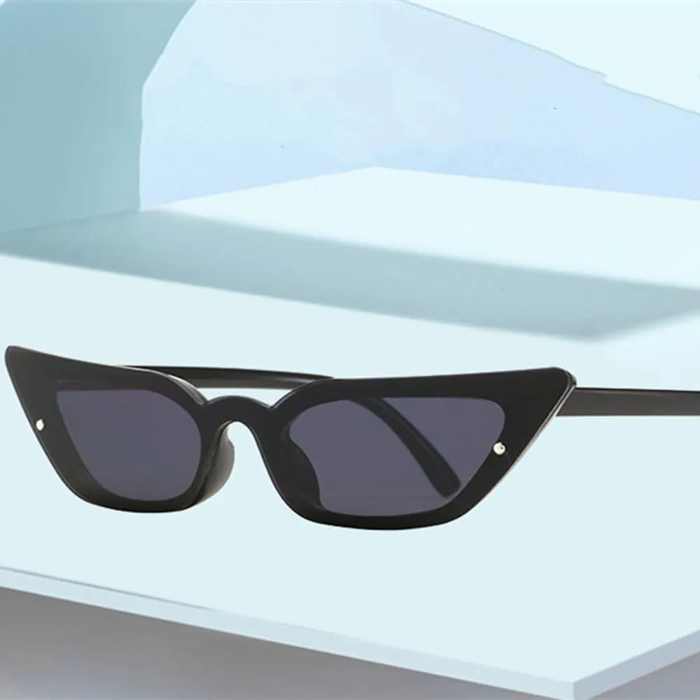 Fashion Cat Eye Sunglasses Women One Piece Sun Glasses Female Vintage Punk Eyeglasses UV400