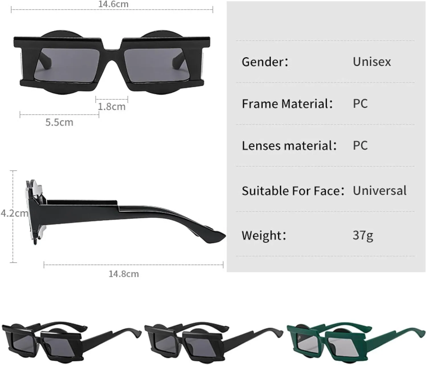Fashion Punk Sunglasses Women Cool Sunshade Mirror Men Outdoors Gradient Color Uv400