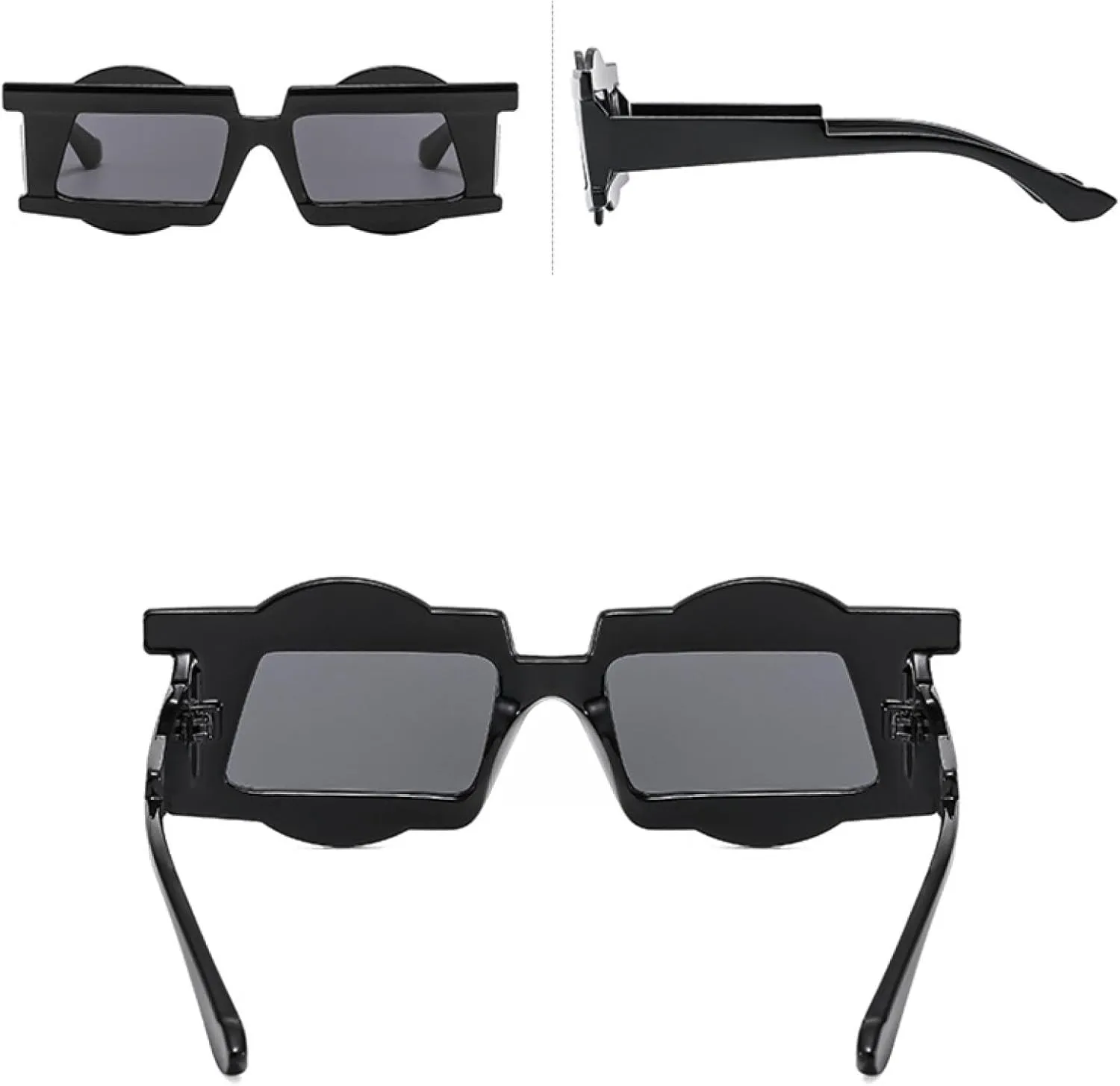 Fashion Punk Sunglasses Women Cool Sunshade Mirror Men Outdoors Gradient Color Uv400
