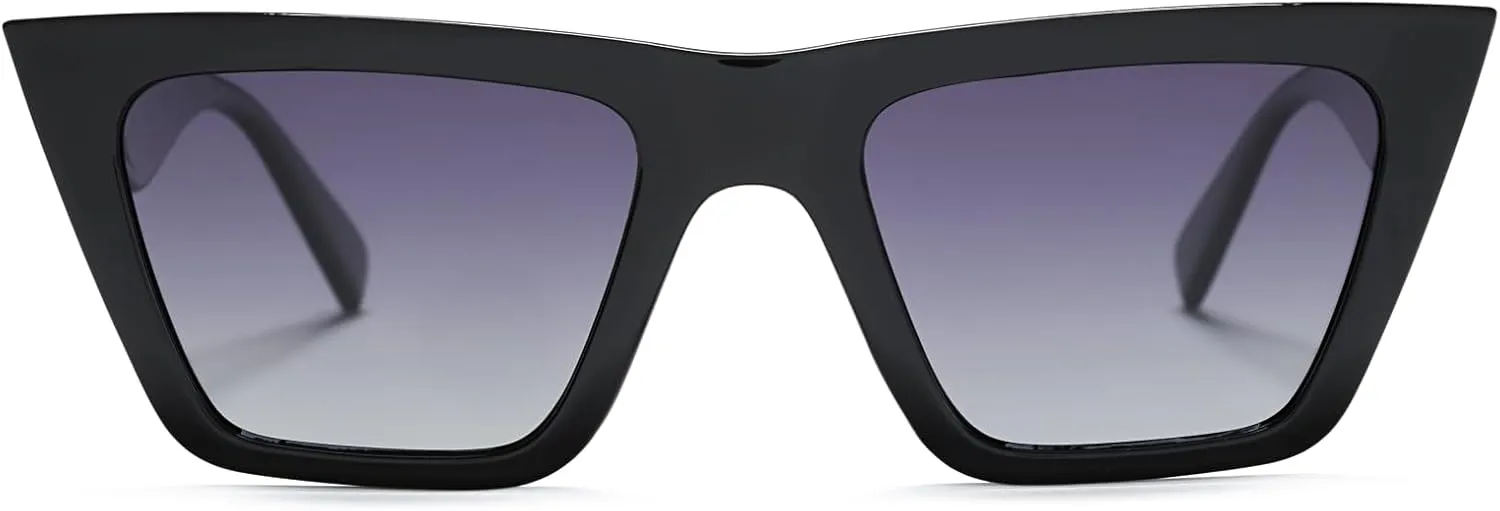 Fashion Vintage Square Cat Eye Sunglasses Women Trendy Cateye Sunglasses