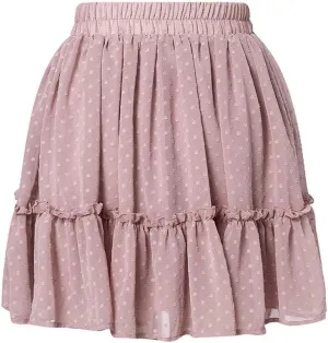 Fashion Women Skirt Mini A Line Ruffle Floral Cute High Waist Pleated Cheer Skirts Beach Short Skirts for Women