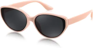 FEISEDY Oval Cat Eye Sunglasses for Women Vintage 90s Y2K Style Trendy Cute Sun Glasses B0228