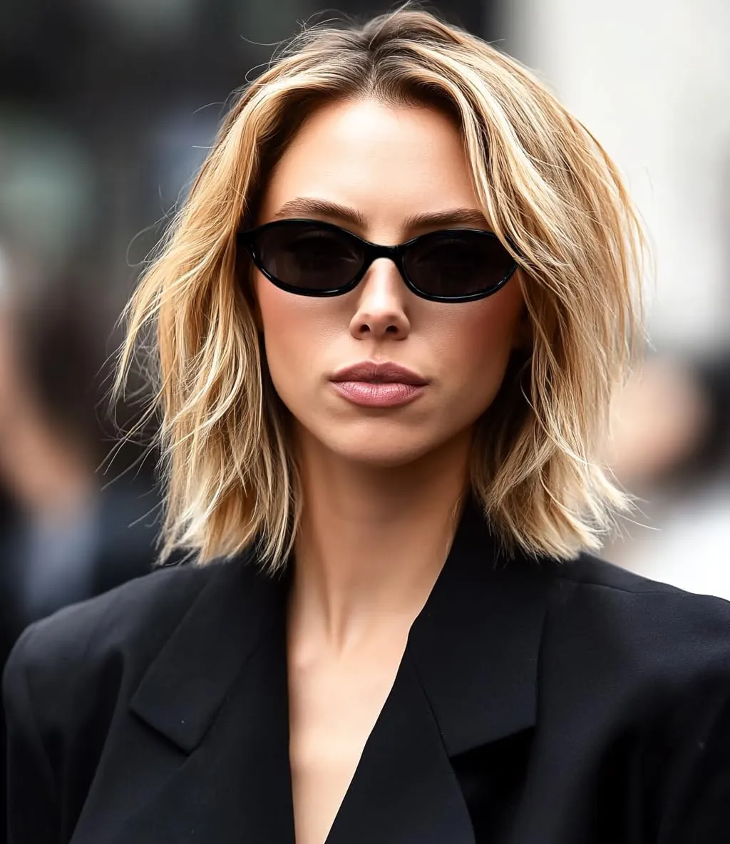 FEISEDY Retro Oval Cat Eye Sunglasses for Women 90s Narrow Lightweight Shades Y2k Trendy Sunnies B0257
