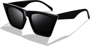 FEISEDY Vintage Square Cat Eye Sunglasses Women Trendy Shades UV400