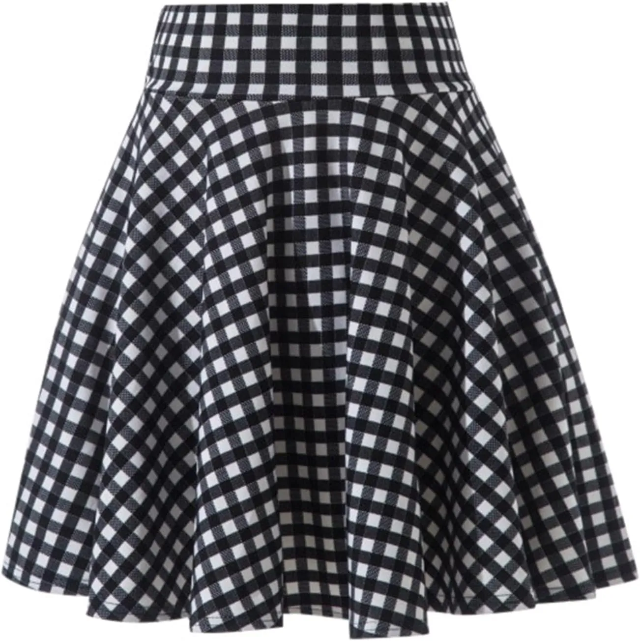 Flowy Skirts for Women Summer Casual High Elastic Waist Tummy Control Trendy Pleated Sports Yoga Running Midi Skirts