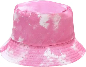 Fuzzy Black Bucket Hat Bucket Packable Beach Mens Side Hats Summer Double Tie-dye Hat Sun Washed Women