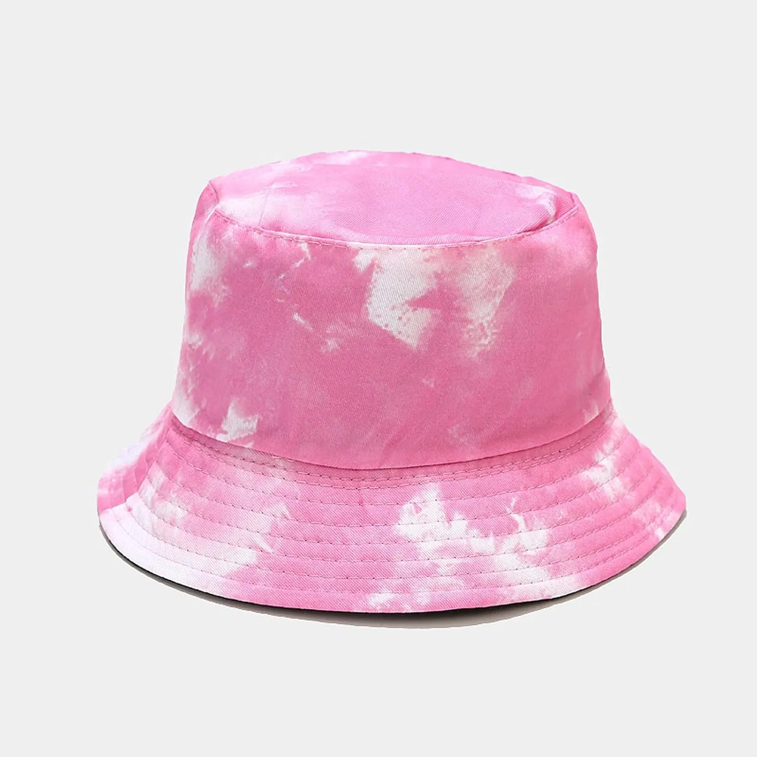 Fuzzy Black Bucket Hat Bucket Packable Beach Mens Side Hats Summer Double Tie-dye Hat Sun Washed Women
