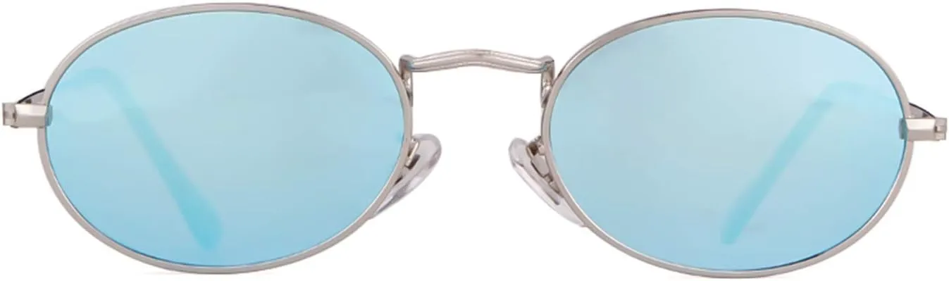 GIFIORE Oval Sunglasses Vintage Retro 90s Sunglasses Trendy Designer Glasses for Women Men