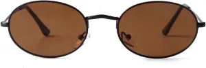 GIFIORE Oval Sunglasses Vintage Retro 90s Sunglasses Trendy Designer Glasses for Women Men