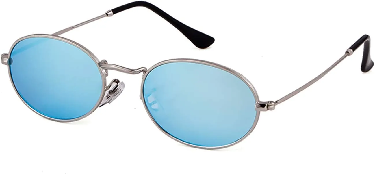 GIFIORE Oval Sunglasses Vintage Retro 90s Sunglasses Trendy Designer Glasses for Women Men