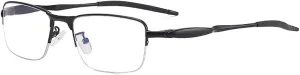 Half-frame Glasses Men Women Fashion Eyeglass