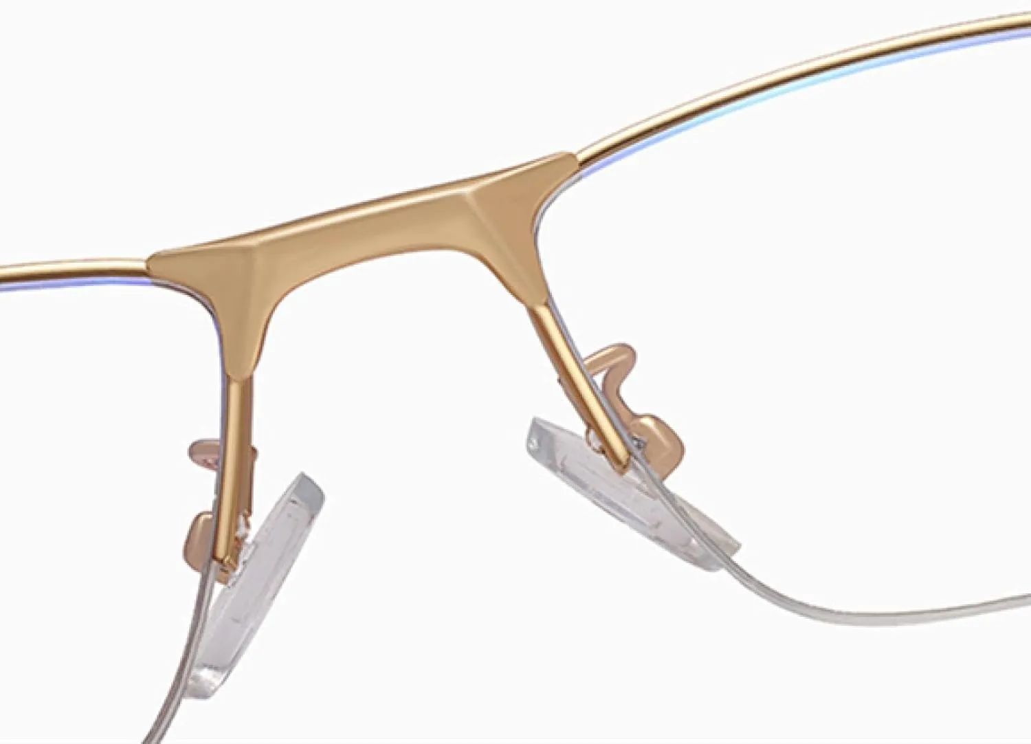Half-frame Glasses Men Women Fashion Eyeglass