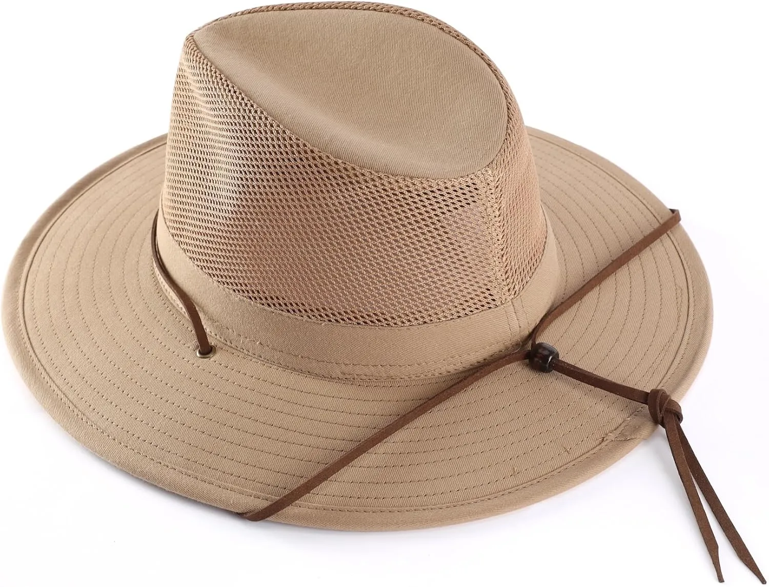 Home Prefer Cotton Summer Fedora Hat Wide Brim Sun Hats for Men Women UPF 50  Sun Protection Cap for Fishing Hiking