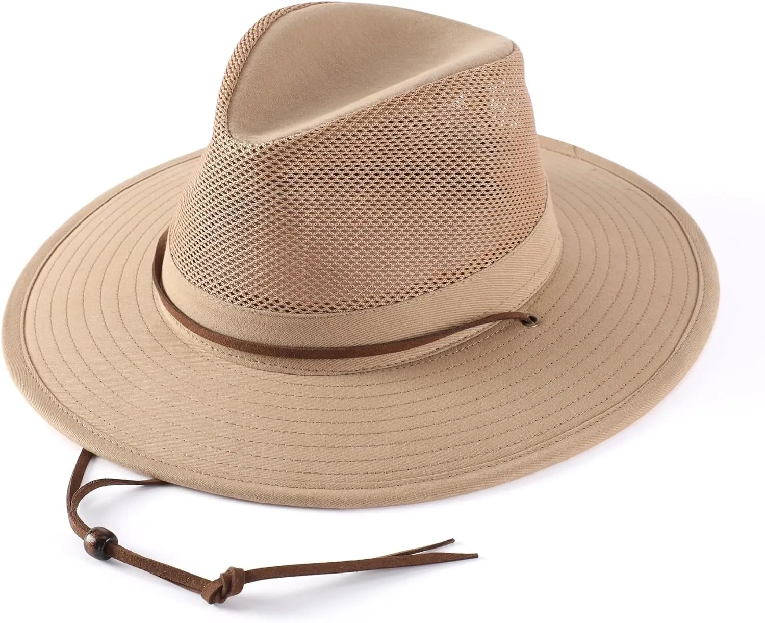 Home Prefer Cotton Summer Fedora Hat Wide Brim Sun Hats for Men Women UPF 50  Sun Protection Cap for Fishing Hiking