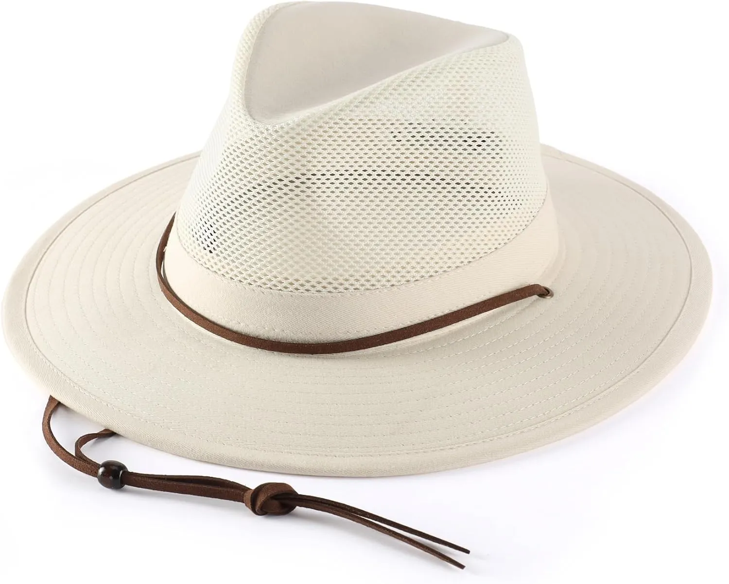 Home Prefer Cotton Summer Fedora Hat Wide Brim Sun Hats for Men Women UPF 50  Sun Protection Cap for Fishing Hiking
