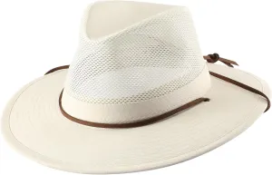 Home Prefer Cotton Summer Fedora Hat Wide Brim Sun Hats for Men Women UPF 50  Sun Protection Cap for Fishing Hiking
