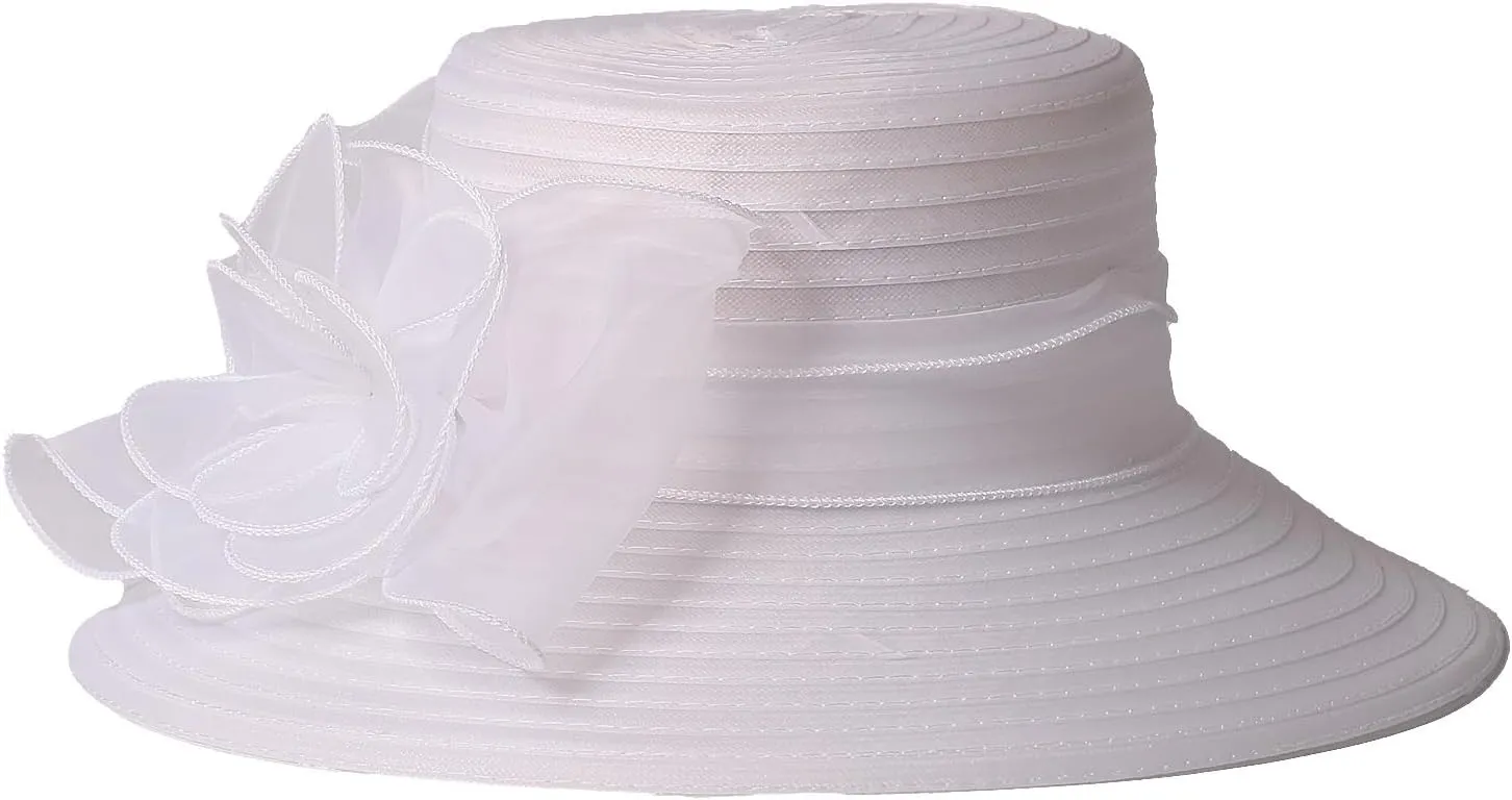 Lady Derby Dress Church Cloche Hat Floral Bucket Wedding Bowler Hats Womens Kentucky Wide Brim Royal Fedora Hats