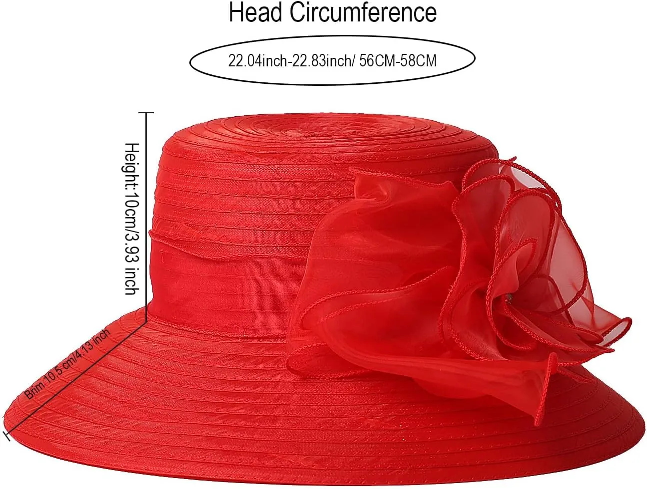 Lady Derby Dress Church Cloche Hat Floral Bucket Wedding Bowler Hats Womens Kentucky Wide Brim Royal Fedora Hats